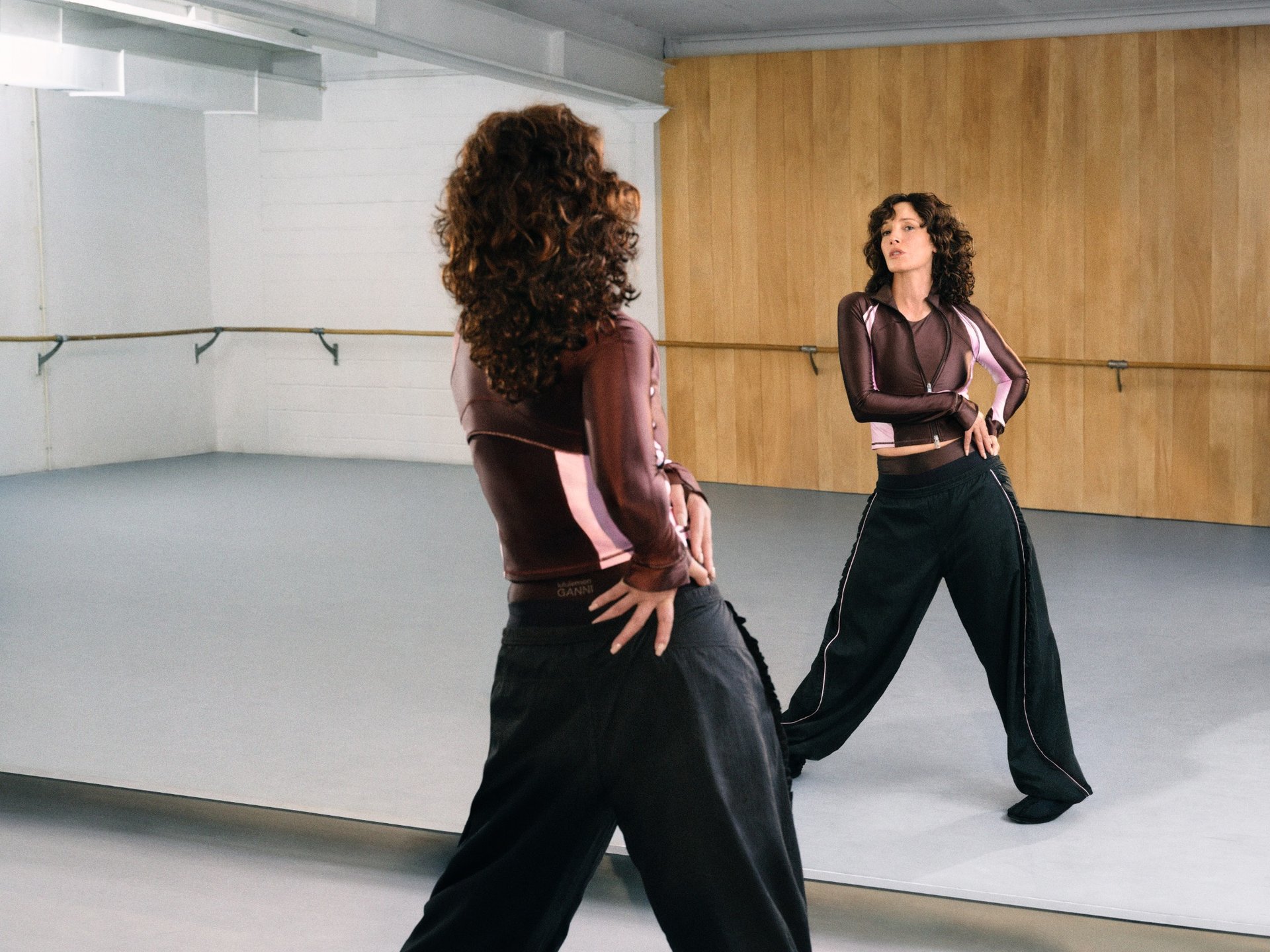 Flashdance Is Back: Jennifer Beals Stars as GANNI x lululemon Bring Leg Warmers and Leopard to Your Pilates Class