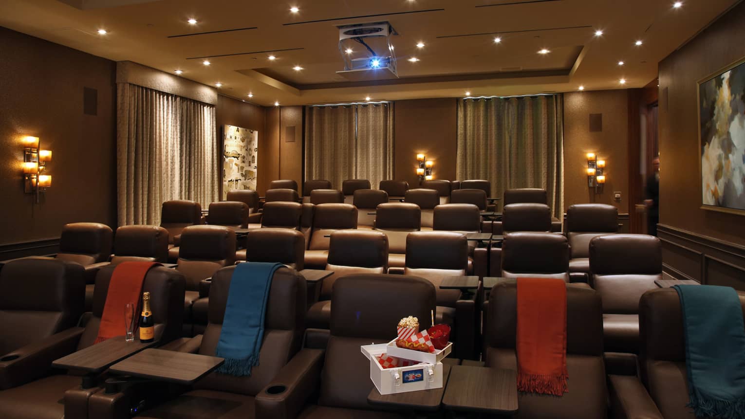 Four Seasons Los Angeles at Beverly Hills screening room