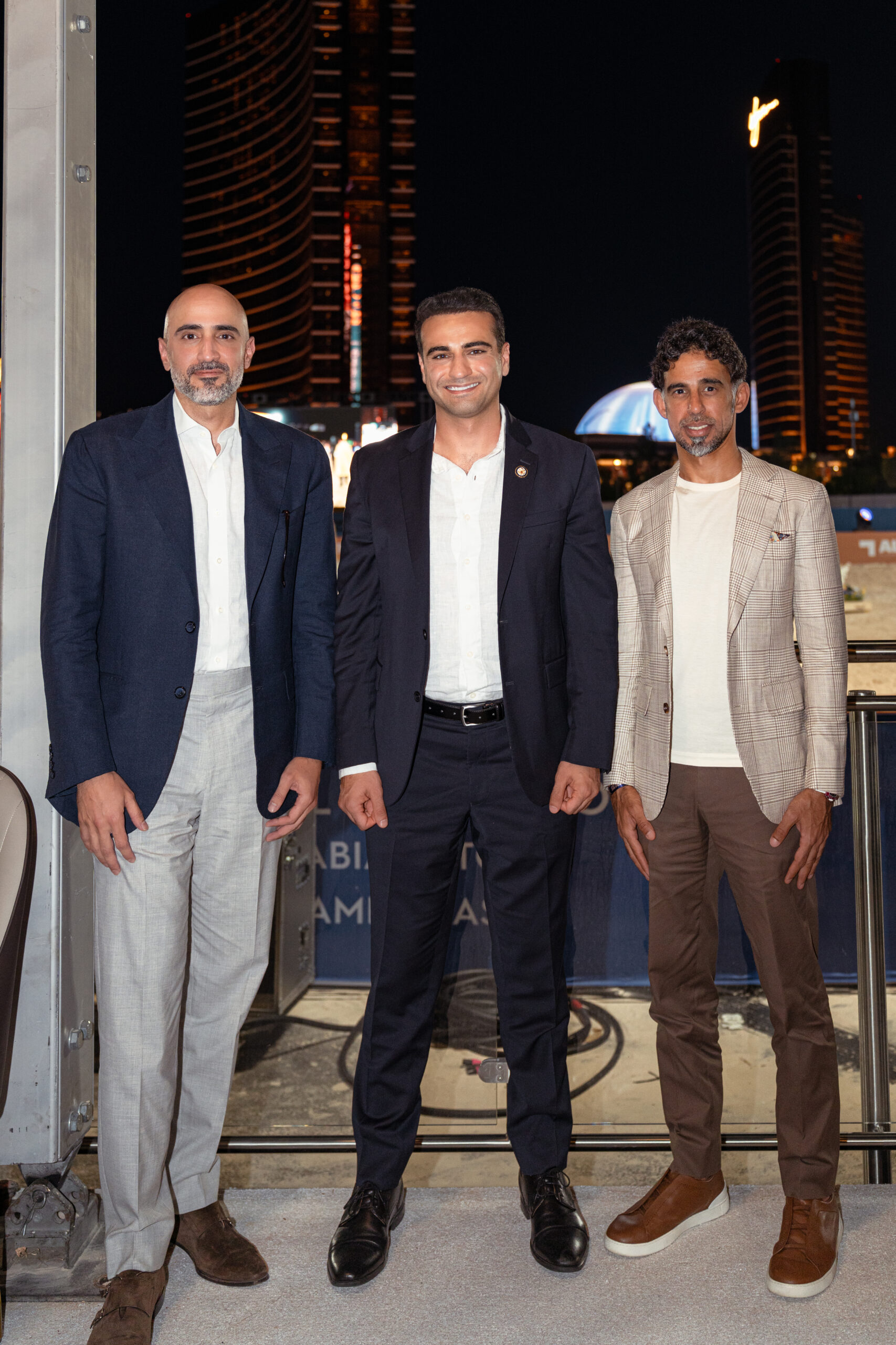 Mr Flaeh Al Nasr GCAT Chairman Left Congressman Abraham J Hamadeh of Arizona Middle Mr Khalifa Al Shamsi Right Photo Credit GCAT - The Global Champions Arabians Tour Closed Its 2026 Americas Season in Las Vegas With a Spectacular Finale