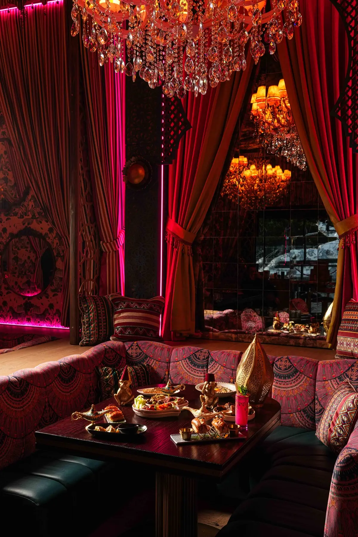 Table Spread - Habibi Miami Celebrates Second Anniversary With a Marrakech Souk