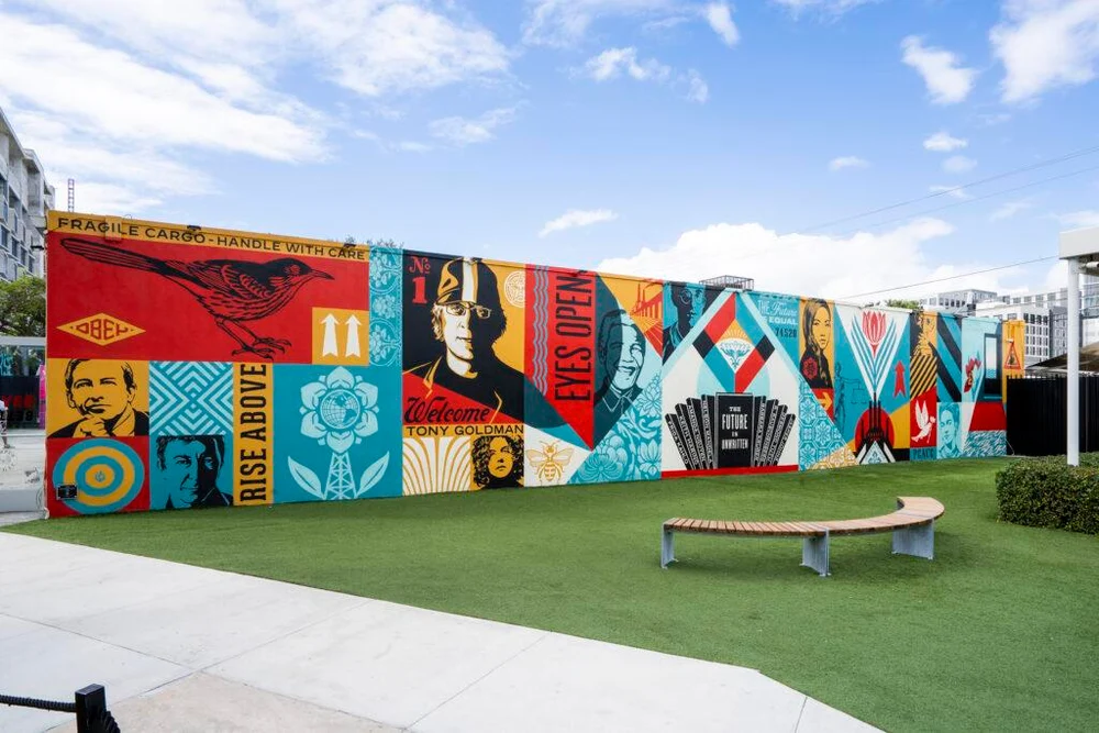 artist mural shepard fairey - Shepard Fairey, Daniel Boulud & 130 Galleries: Art Miami 2026 is Here