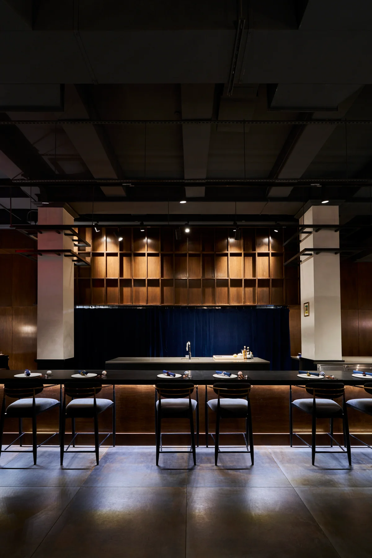 The 18-seat counter at Restaurant Yuu in Greenpoint, one of the best luxury restaurants in Brooklyn