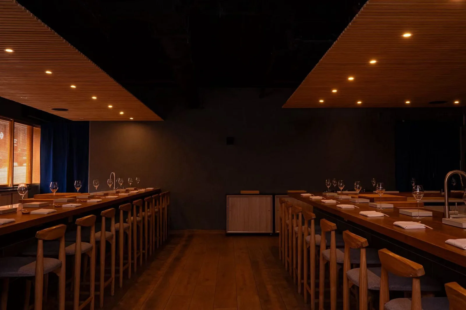 The omakase counter at Shota Omakase in Williamsburg, one of the best luxury restaurants in Brooklyn
