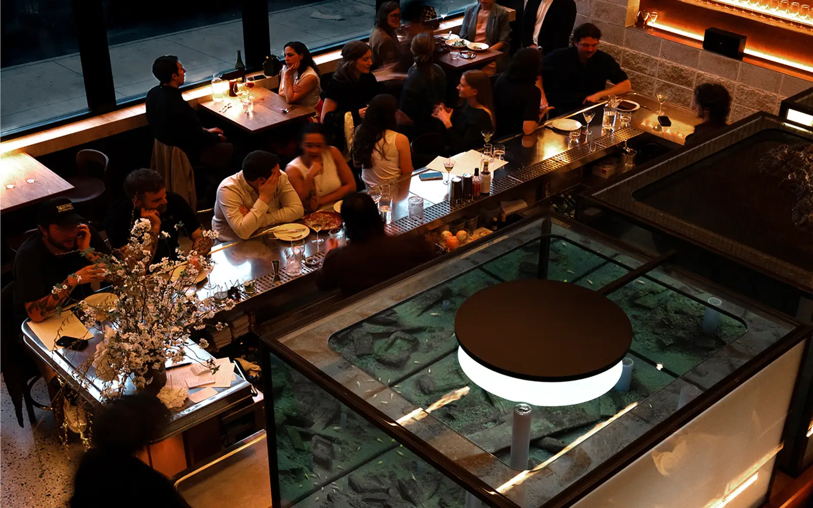 Zoli dining room at Amant in East Williamsburg, one of the best luxury restaurants in Brooklyn