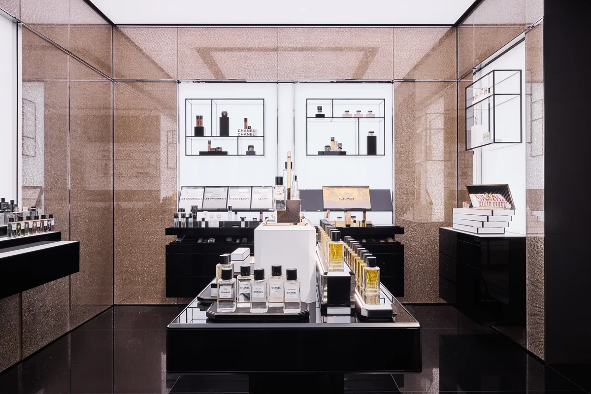 The Fragrance and Beauty salon at the Chanel San Diego boutique