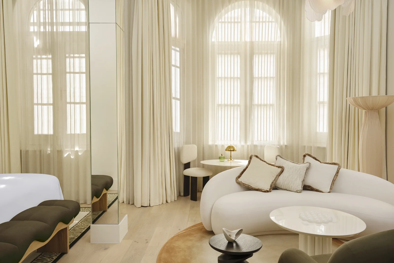Delano London suite interior with park views
