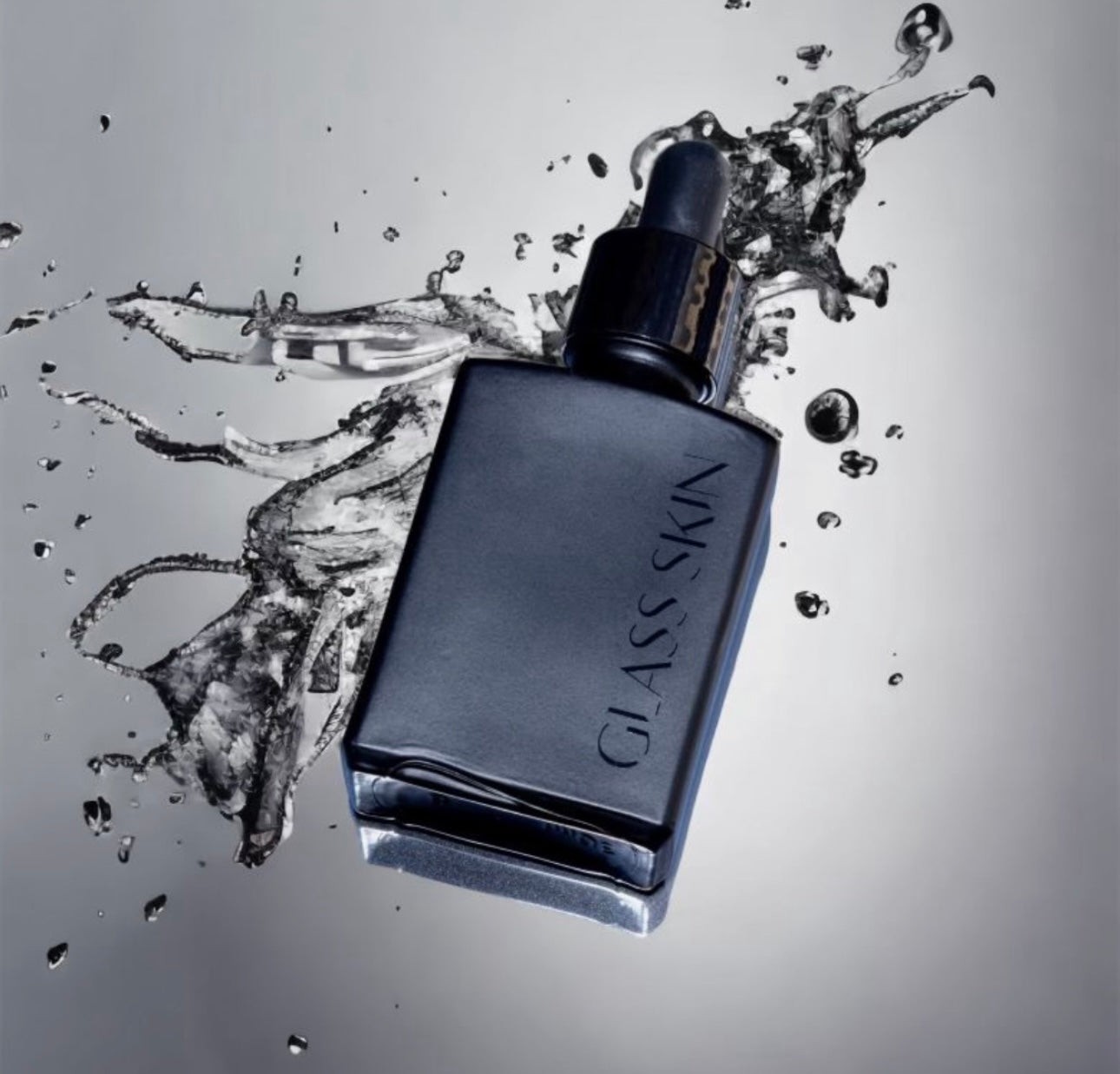Glass Skin’s signature serum with medical-grade hyaluronic acid and a Vitamin B activator