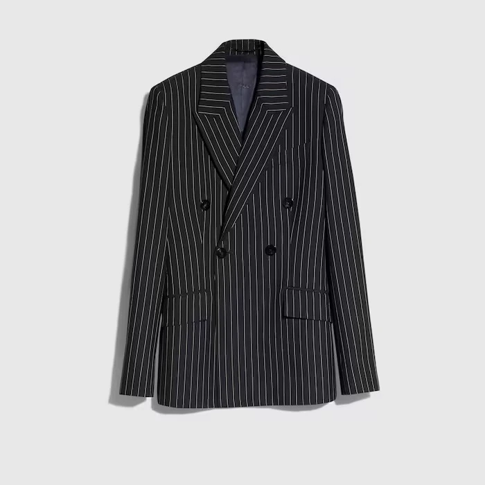 GucciCore pinstripe silk wool jacket by Gucci