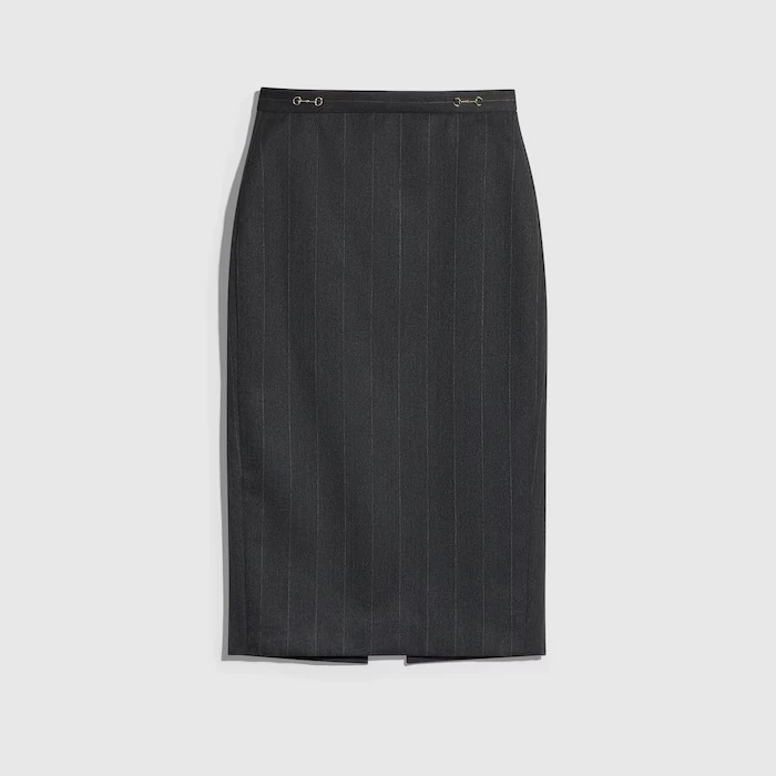 GucciCore pinstripe wool pencil skirt by Gucci