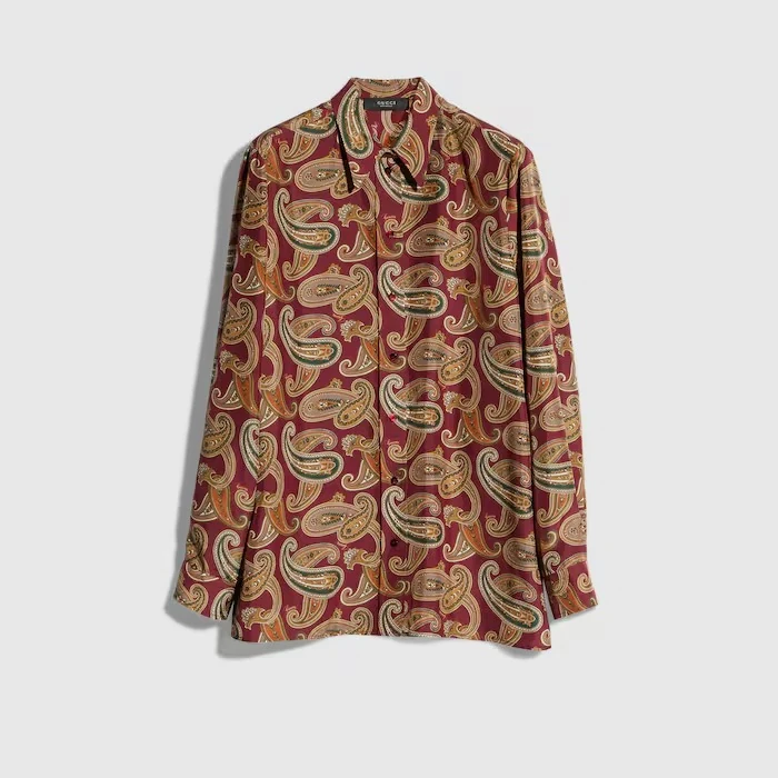 GucciCore printed silk habotai shirt by Gucci