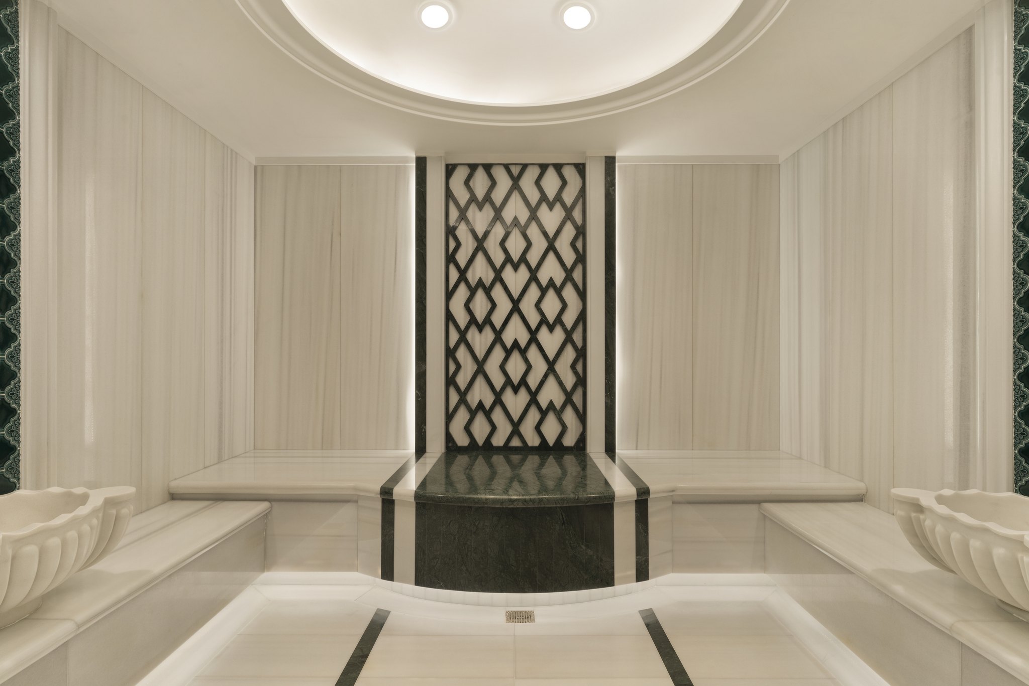 A marble hammam room at Hürrem Hammam