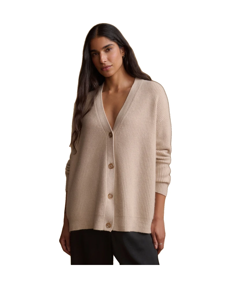 Jenni Kayne Cashmere Cocoon Cardigan in oatmeal