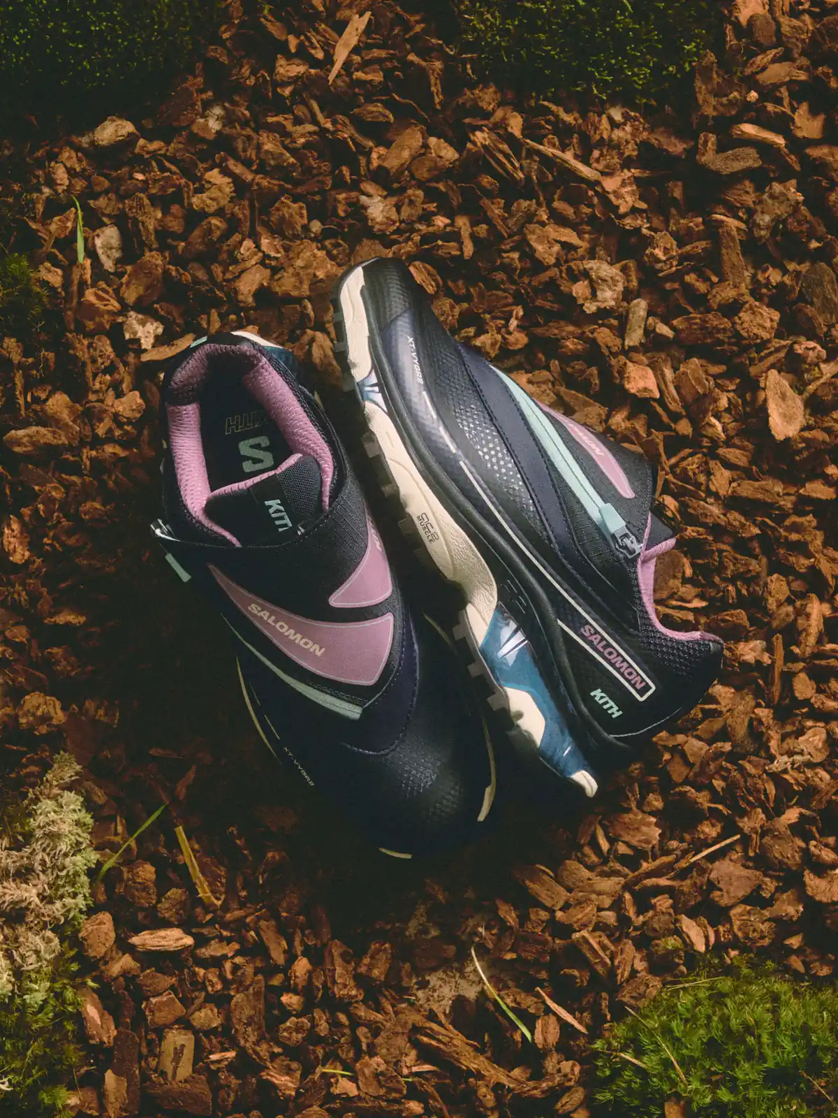 Kith for Salomon Winter 2026 XT-VYGR 2 in Dark Navy and Dusty Orchid