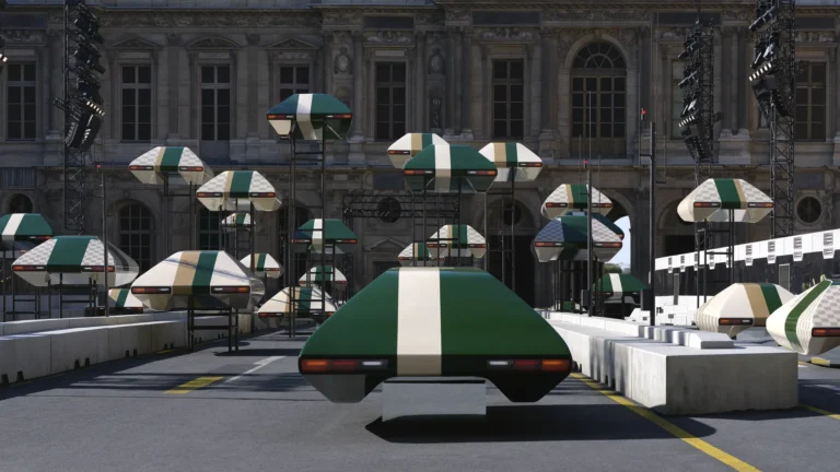 Louis Vuitton Spring/Summer 2027: Nicolas Ghesquière Trades Armor for Air Under Flying Cars at the Louvre