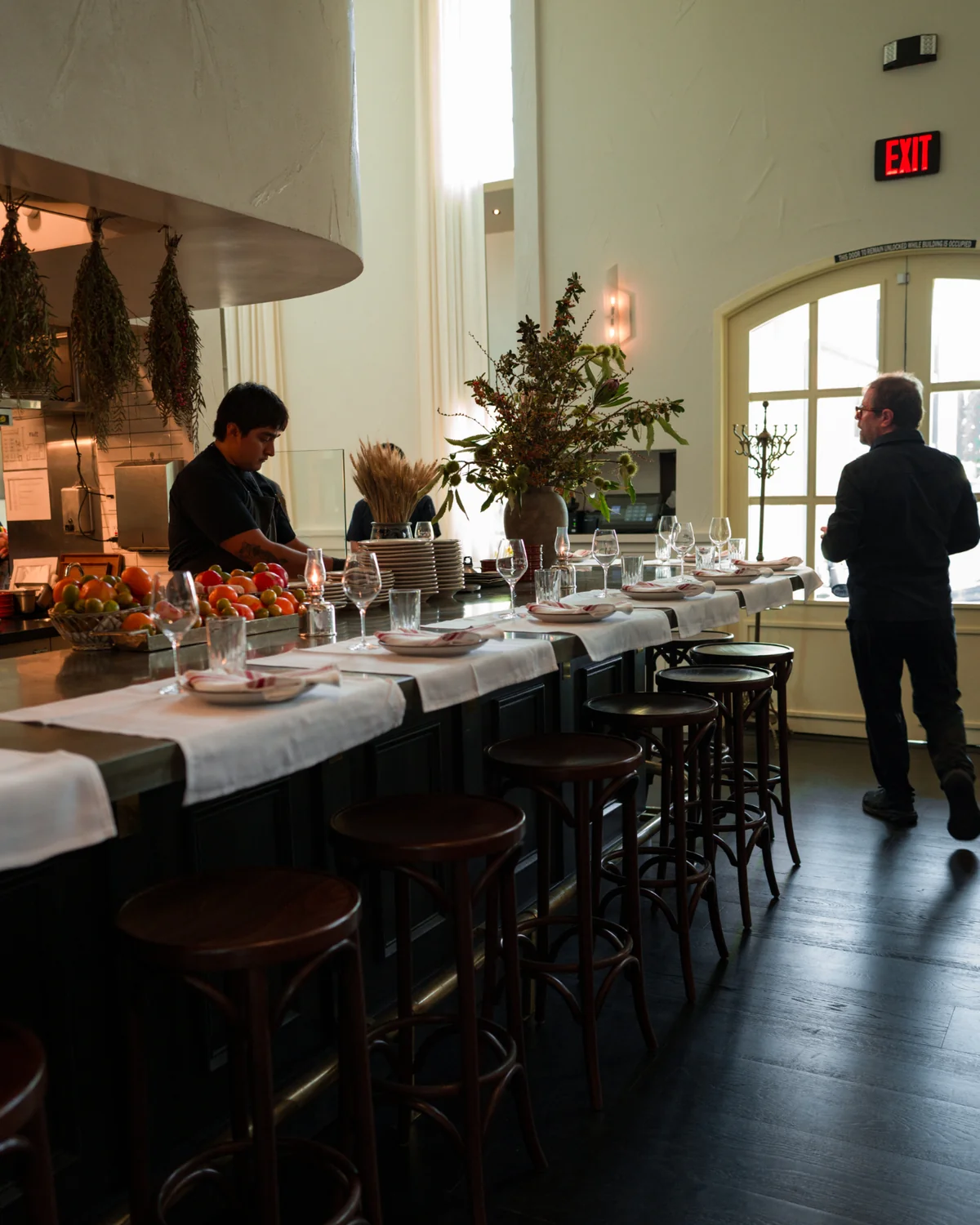 Bar and dining room at Marée, Marcus Jernmark’s bistro above Lielle and one of the best new restaurants in Los Angeles
