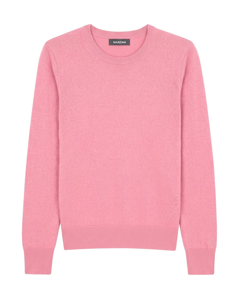 Naadam The Original Cashmere Crewneck Sweater in Dusty Rose