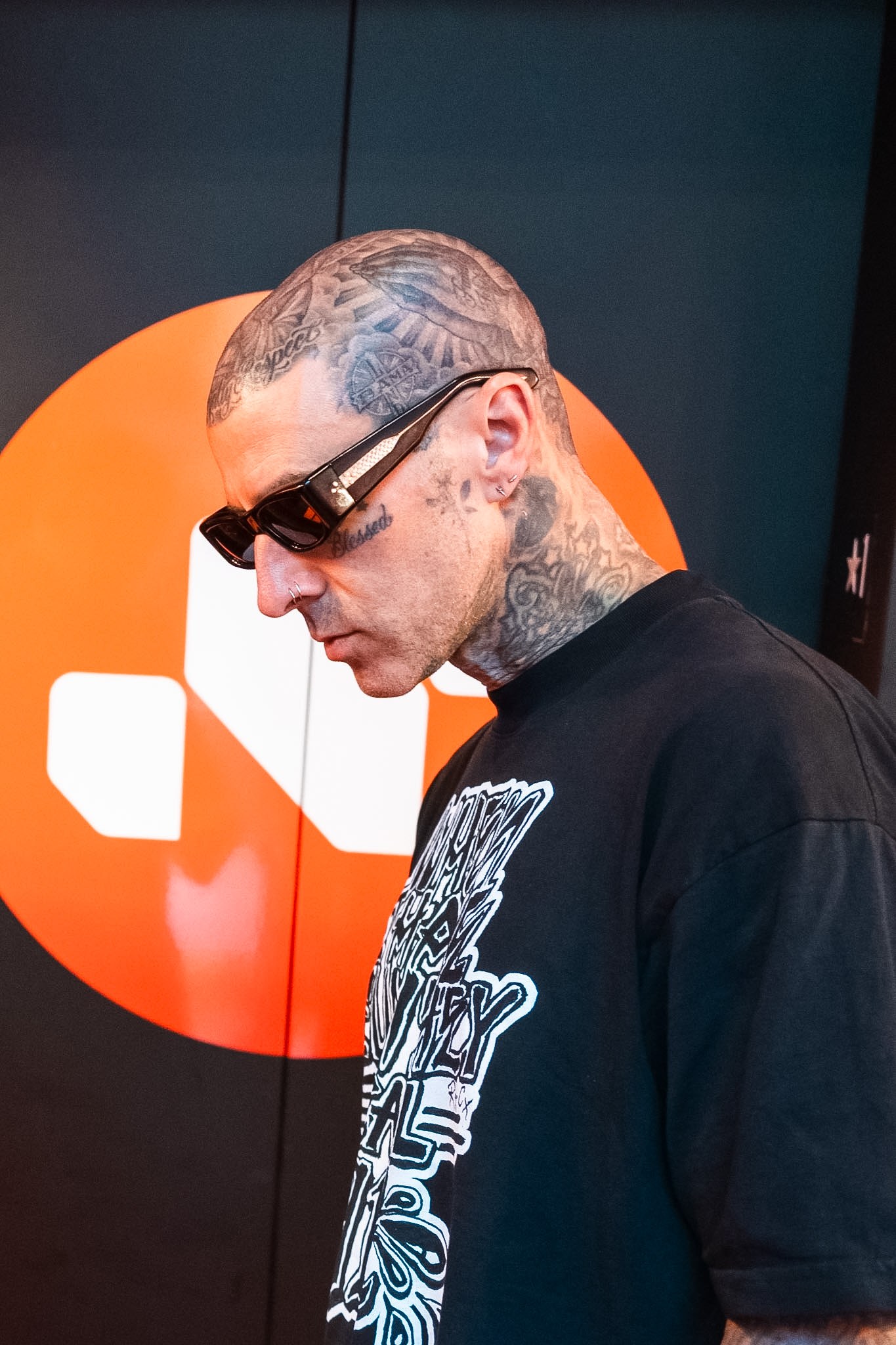 Travis Barker at the NewBioRx flagship opening at 439 N. Bedford Drive, Beverly Hills
