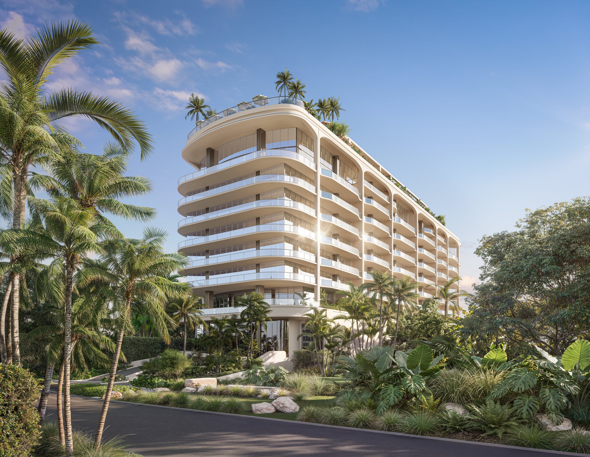 Rendering of Raffles Residences Coconut Grove at 2545 South Bayshore Drive