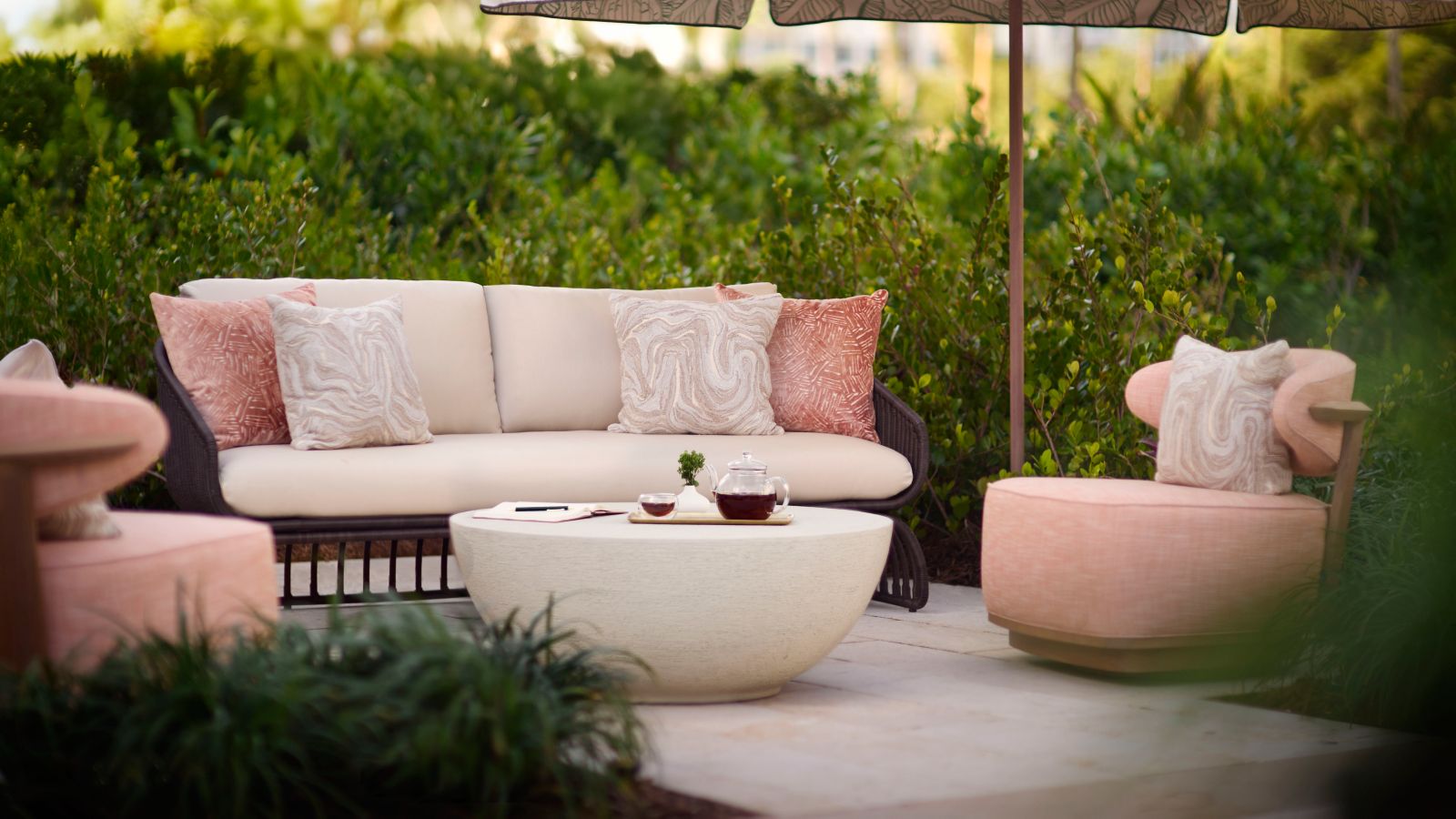 The new Spa Garden at The Ritz-Carlton Spa, Key Biscayne