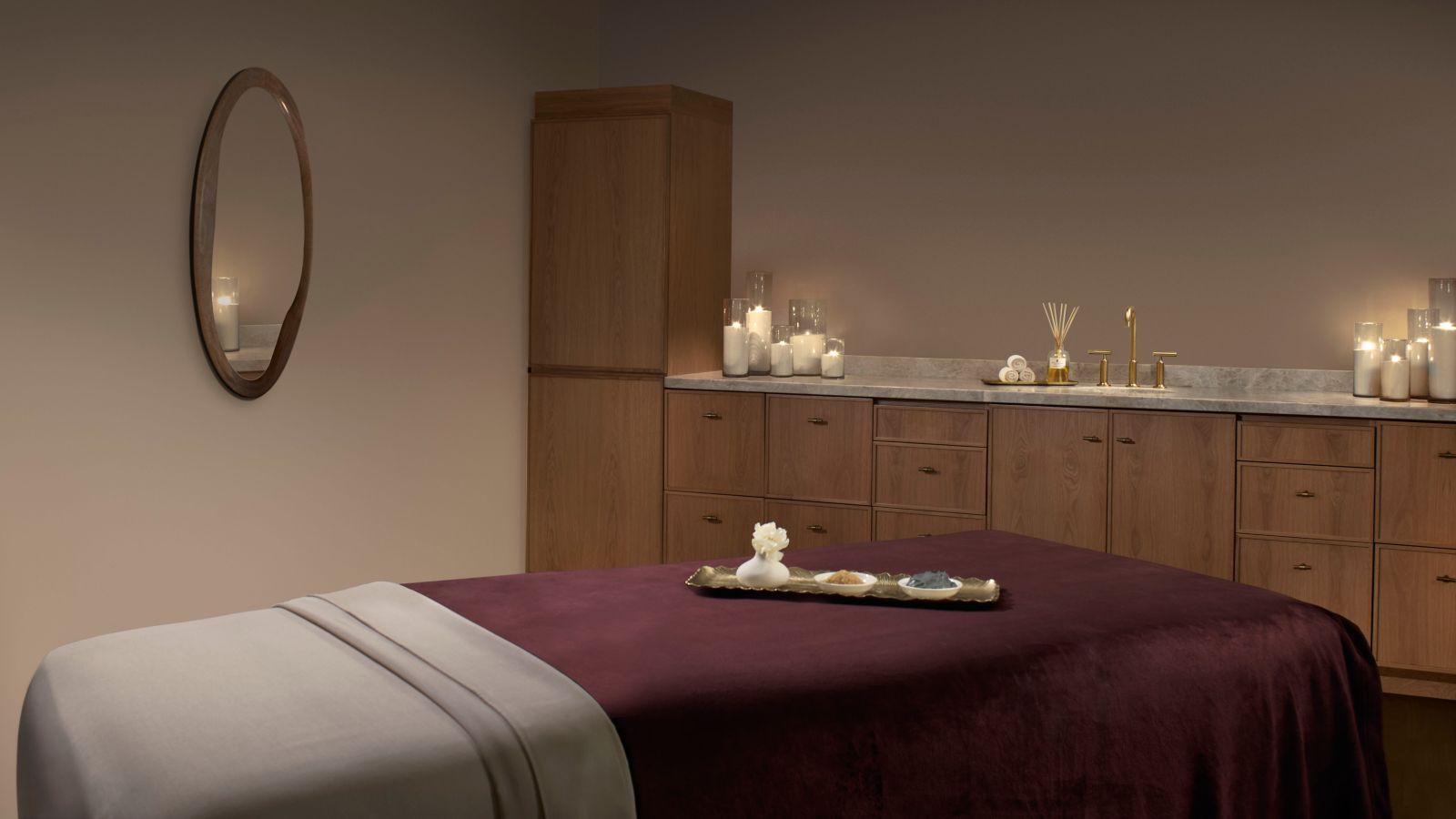 A treatment room at The Ritz-Carlton Spa, Key Biscayne, home of The Sounds of Spa experience