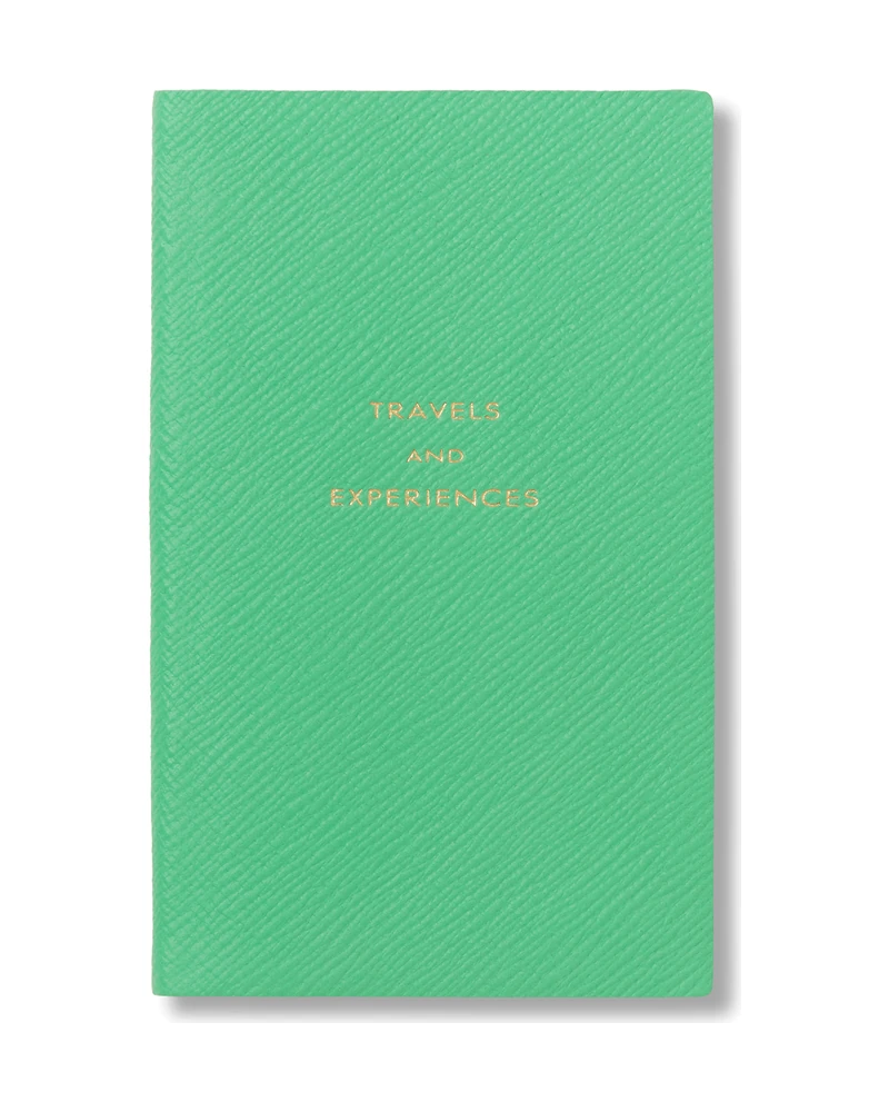 Smythson Travels and Experiences Panama notebook in shamrock green