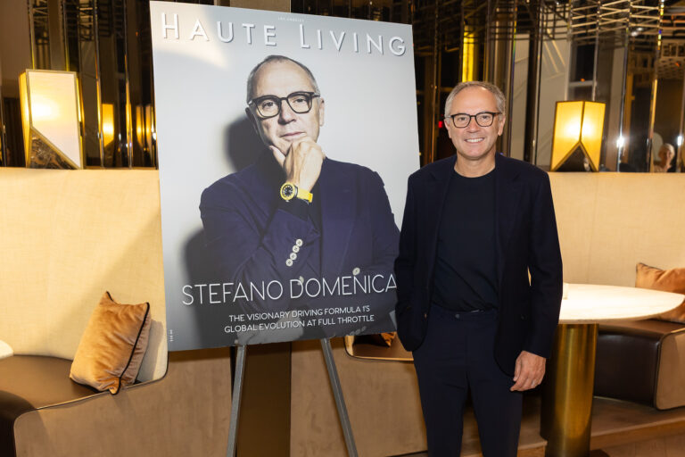 Haute Living and Fairmont Austin Toast Stefano Domenicali, President & CEO of Formula 1, During U.S. Grand Prix Week