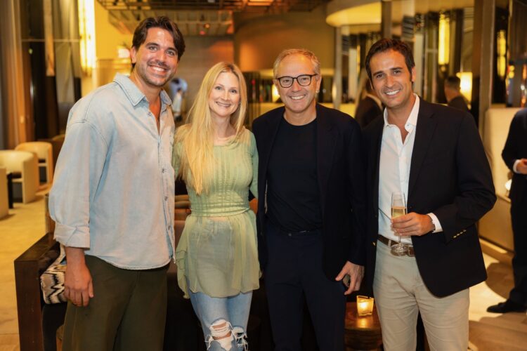 Marc Segarra, Rochi Iglesias, Stefano Domenicali and guest