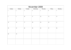 calendar200911
